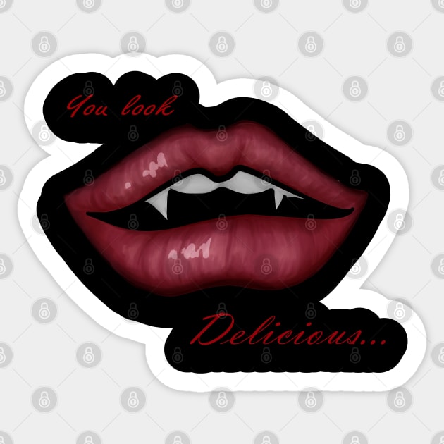 Delicious Sticker by Minx Haven